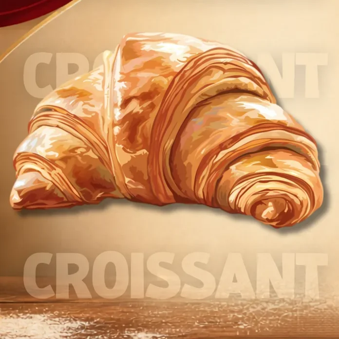 Croissant folhado artesanal